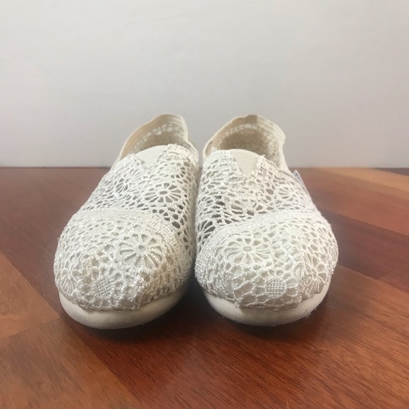 Toms Cream Crochet Slip On - Picture 8 of 8
